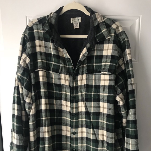 Ll Bean Primaloftlined Plaid Shirtjac 
